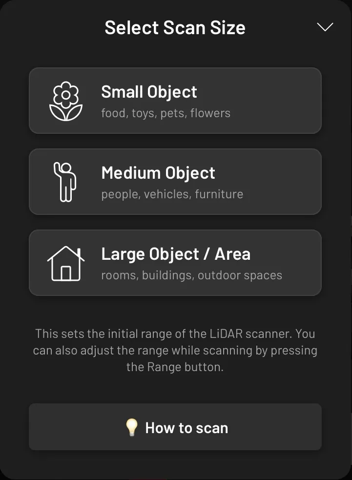 スキャンサイズの指定
